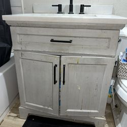 30x22” restroom Vanity Cabinet With Top Included 