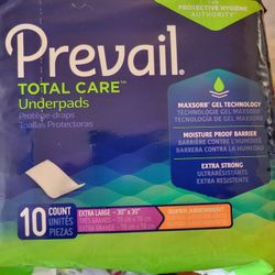 Prevail Ex-Lrge Bed Pads 