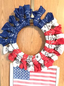 USA (bandanna) WREATH