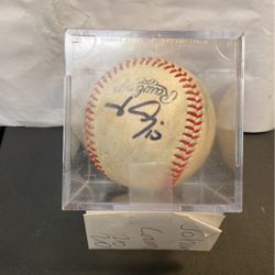 Johan Camargo Autographed Baseball 