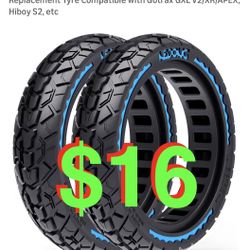2-Pack 50/75-6.1 Scooter Tire Tubeless, Upgrade Your Scooter with 8.5x2.0 Airless TIres, Puncture-proof, 8 1/2 x2 Replacement Tyre Compatible with Got