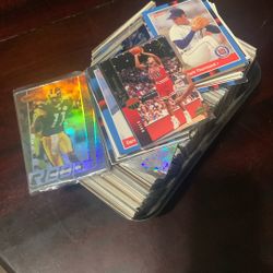 Mix Of Football, Basketball, & Baseball Trading Cards 