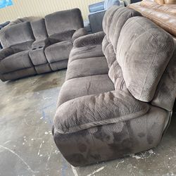 Recliner Sofa And Loveseat 