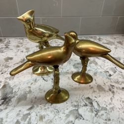 Brass Bird Decor