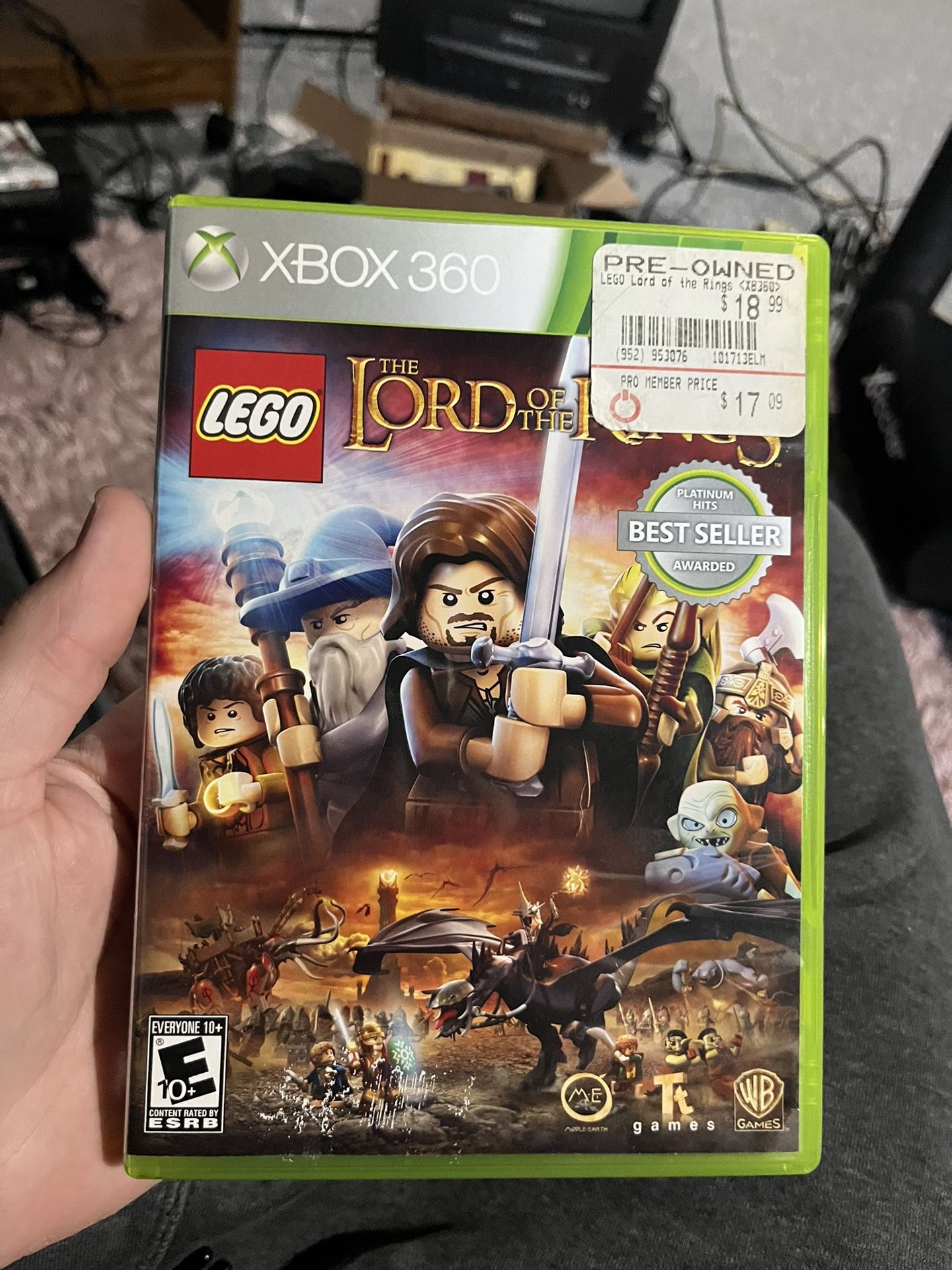 Lego Lord Of The Rings For Xbox 360 CIB 