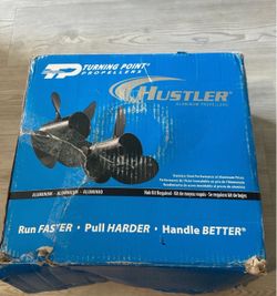 Turning Point Hustler (contact info removed)0 Propeller 13.25x17 4 Blade Aluminum RH Boat Prop