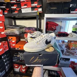 Jordan x Union 1 Retro Low “Sail Leather” Brand New!