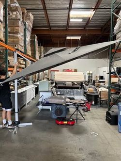 New Cantilever Umbrella 8x10 FT NO BASE Double Top Grey