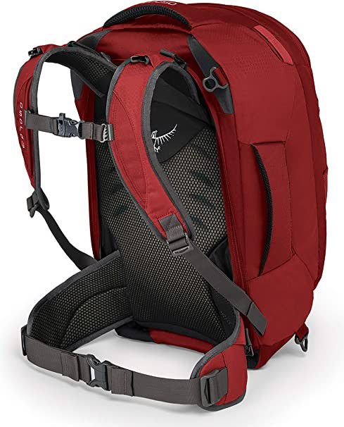 Osprey Farpoint 40 Travel Backpack, Jasper Red