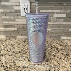 Starbucks Unicorn Iridescent Studded Cold Cup Tumbler 24oz