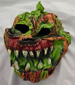 Evil Pumpkin Halloween Costume Mask