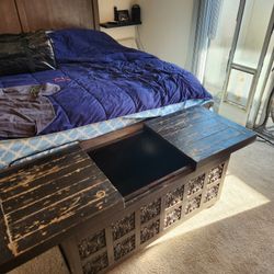 FREE Wood Ottoman With Storage 