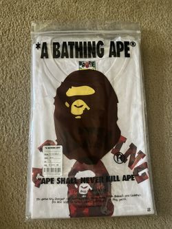 Bape Red Camo T Shirt