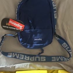 Blue Supreme Satchel Bag 