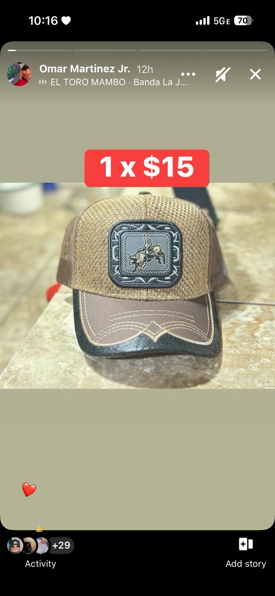Gorras para el jaripeo