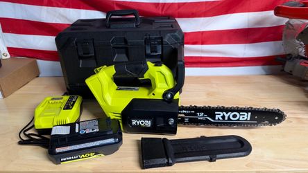 Ryobi 40V Brushless 12 inch Top Handle Chainsaw Kit with Case
