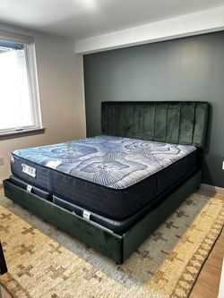 Upholstered King Bed Frame