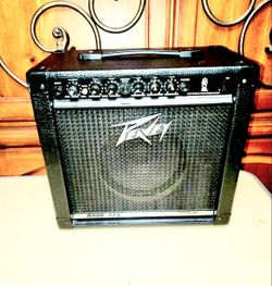 Peavey Rage 158 Guitar Amp Blue Marvel Speaker Tested Works Great Clear Sound