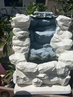 Fountain with rocks