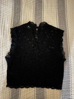 Black lace top