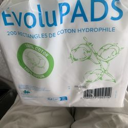 EvoluPads  200 Rectangle Cotton Pads