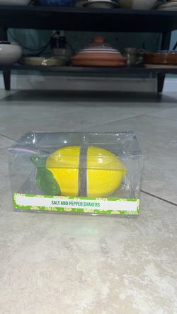 Ceramic Lemon Salt and Pepper Shakers