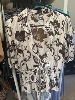 Tempted Floral Satin Shirt