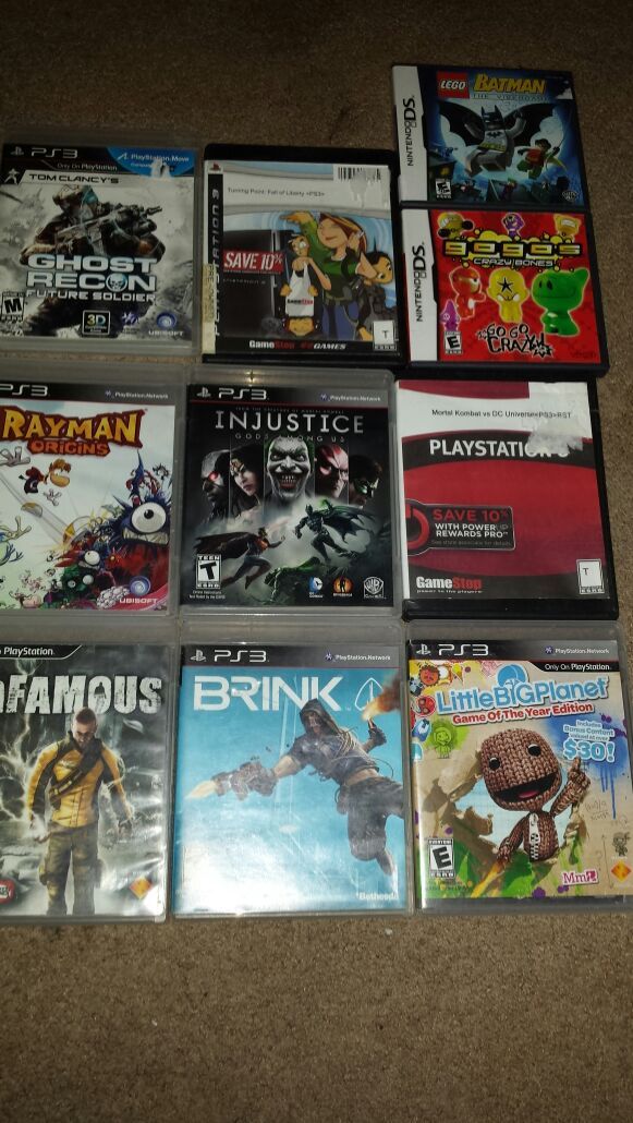 Ps3 and Ds games
