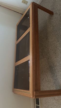 Wood And Glass Coffee Table