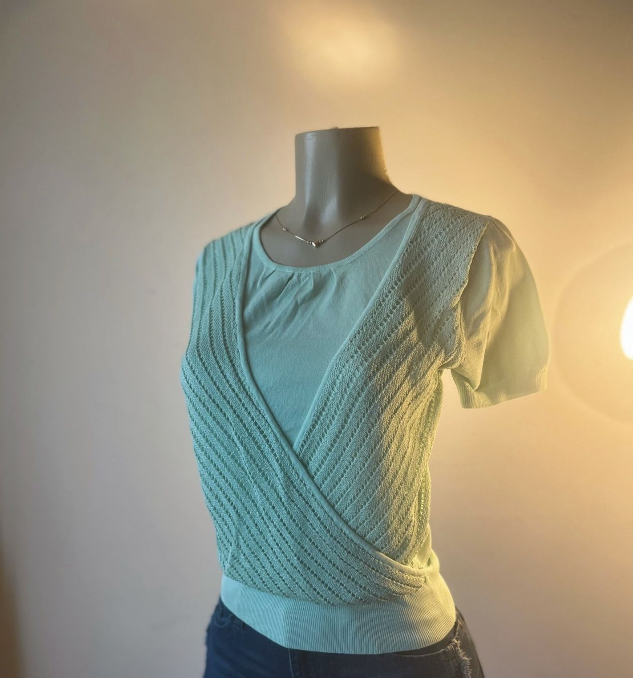 Beautiful Pastel Green Blouse