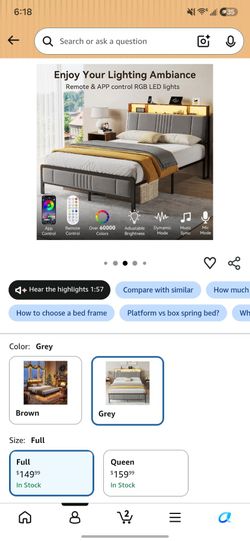 Full size bed + frame