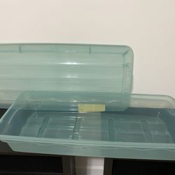 Storage Container - light green - Size: 16 L x 36 W x 6.5 H