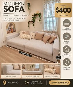 Super comfortable big sofa!!