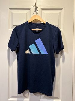 Adidas Big Kids Navy Short Sleeve T-shirt, Size: XL