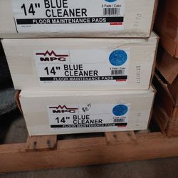 14" Blue Floor Maintenance Pads