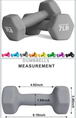 7LB Neoprene Dumbbells Pair