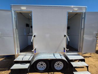 2-Stall Portable Restroom Trailer