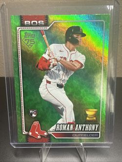 Roman Anthony Rookie 2026 Topps Series 1 Easter Holiday Green Boston Red Sox