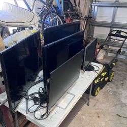 3 TV’s & 2 Monitors 