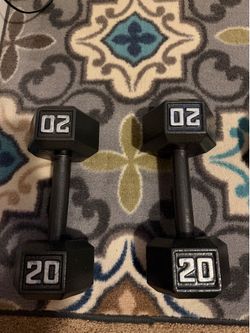 2- 20 pound dumbbells