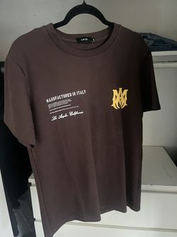 Brown And Yellow Amiri Shirt (Size Medium)