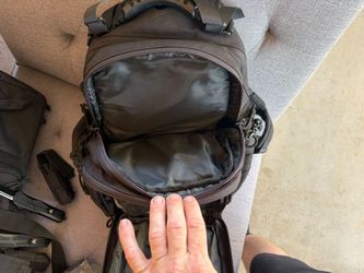 Tactical Backpack Black Multi-Compartment