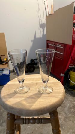 Crystal beer glasses