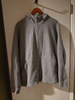 Mens Grey Lululemon zip up, size XL