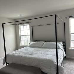King Size Bed Frame & Mattress
