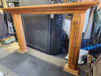 Oak Fireplace Mantel