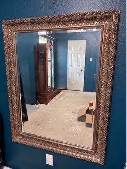 Large 38x48 Decorative Wall Mirror | Framed Accent Mirror | Entryway, Bathroom, Living Room Decor