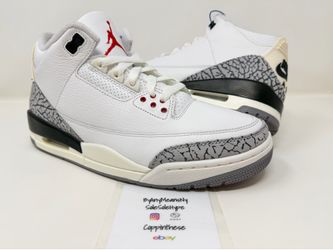 USED 2023 NIKE AIR JORDAN RETRO 3 III REIMAGINED SIZE 9