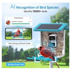 SMONET Bird Feeder with Camera B300 New 50