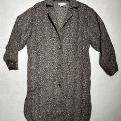 l.i.f.e. love for eternity Dress Coat Womens Coat Size Small Black & White
